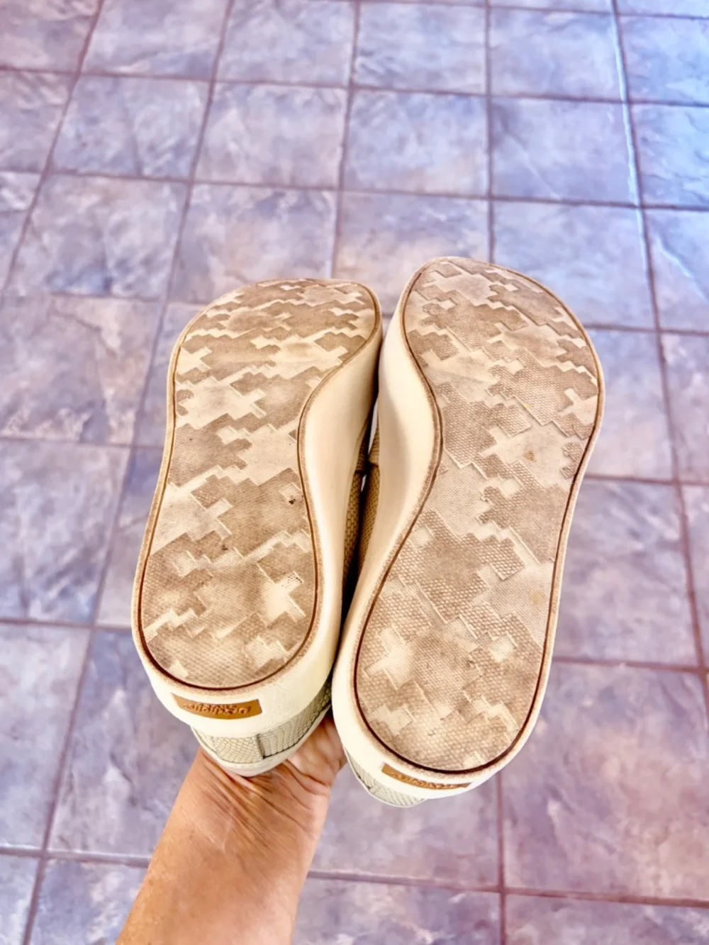 Dr Scholl’s Madison slip on sneakers in beige.